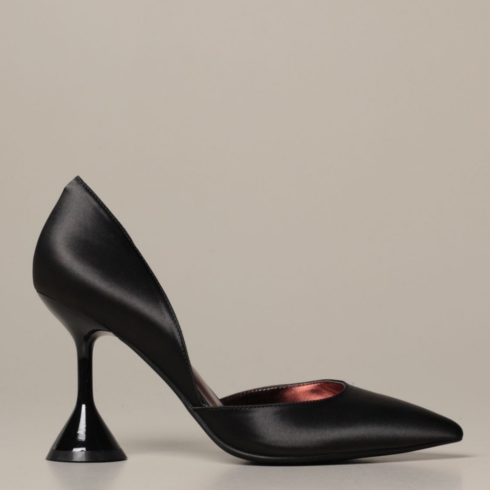 ISO Jeffrey Campbell Black Satin Pumps